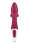 Вібратор-кролик із потрійним відростком Satisfyer Embrace me Berry, 2 мотори, діаметр 3,6 см - фото №5