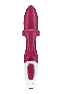 Вібратор-кролик із потрійним відростком Satisfyer Embrace me Berry, 2 мотори, діаметр 3,6 см - - фото №5