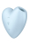 Вакуумний стимулятор-серце з вібрацією Satisfyer Cutie Heart Blue - фото