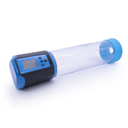 Автоматична вакуумна помпа Men Powerup Passion Pump Blue, LED-табло, перезаряджувана, 8 режимів - - фото №2