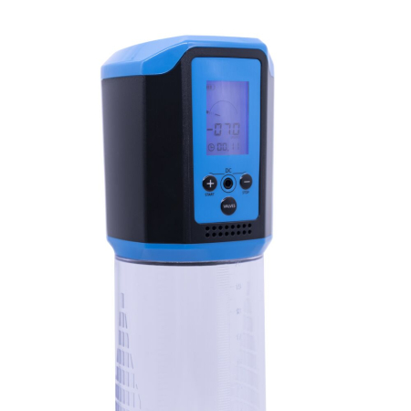 Автоматична вакуумна помпа Men Powerup Passion Pump Blue, LED-табло, перезаряджувана, 8 режимів - фото №4