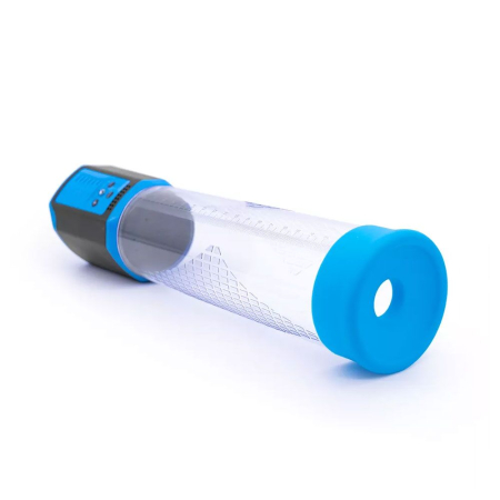 Автоматична вакуумна помпа Men Powerup Passion Enlargement system Blue, перезаряджувана, 5 режимів - фото №2