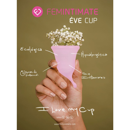 Менструальна чаша Femintimate Eve Cup New розмір M, об’єм — 35 мл, ергономічний дизайн - фото №3