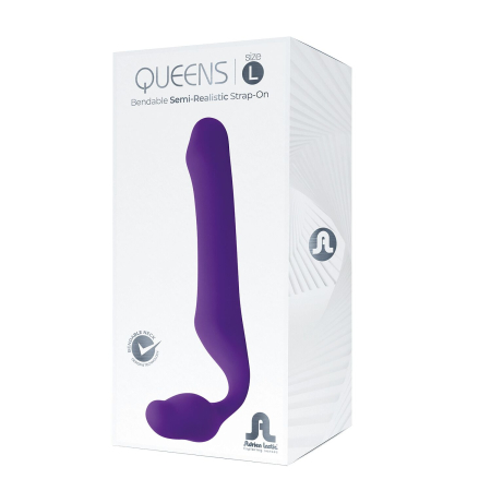 Безремінний страпон Adrien Lastic Queens L, регульований вигин, діаметр 3,8 см - фото №4