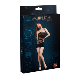 Мінісукня на одне плече Moonlight Model 12 XS-L Black, вертикальна бахрома - - фото №3