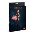Бодістокінг з доступом Moonlight Model 14 XS-L Black, малюнок боді та панчіх на підв’язках - фото №3