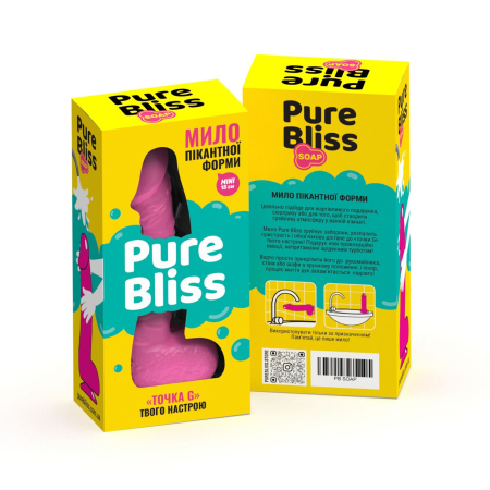 Крафтове мило-член із присоскою Pure Bliss MINI Pink, натуральне - фото №7