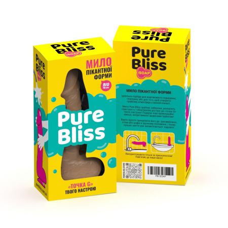 Крафтове мило-член із присоскою Pure Bliss BIG Brown, натуральне - фото №7