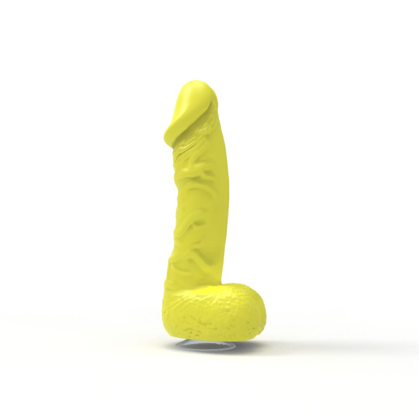 Крафтове мило-член із присоскою Pure Bliss BIG Yellow, натуральне - фото