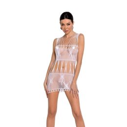 Бодістокінг мінісукня з метеликами Passion BS090 One Size white 