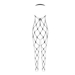 Бодістокінг у дуже велику сітку Passion BS091 black, з доступом - - фото №4