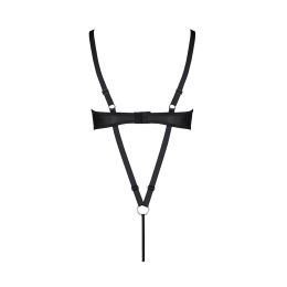 Боді з екошкіри Passion CELINE BODY L/XL, black, з доступом, відкритий - - фото №6