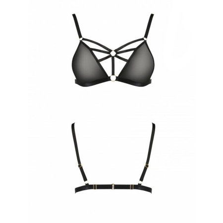 Бюстгальтер-стрепи Passion Exclusive Meggy Bra XXL/XXXL, black - фото №5