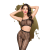 Комплект Penthouse Work it Out S/L Black, короткий топ та колготки, ажурне плетіння - фото