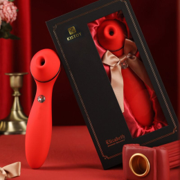 Вакуумний вібратор KISTOY Elizabeth, преміальне паковання - - фото №5