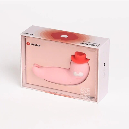 Вакуумний вібратор KISSTOY Franky Pink - фото №6