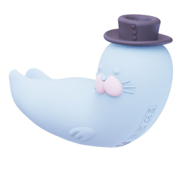 Вакуумний вібратор CuteVibe Franky Blue - - фото №4