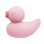 Вакуумний вібратор-качечка CuteVibe Ducky Pink - фото