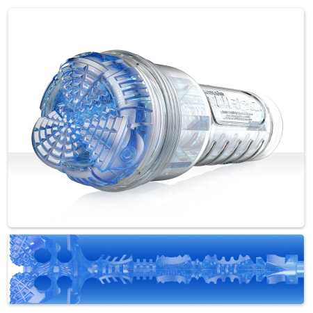 Мастурбатор Fleshlight Turbo Core Blue Ice, оральний секс (глибоке горло) - фото