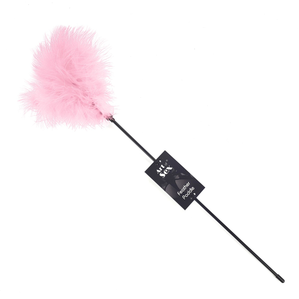 Лоскітка з пером індика Art of Sex – Feather Paddle, рожева - фото