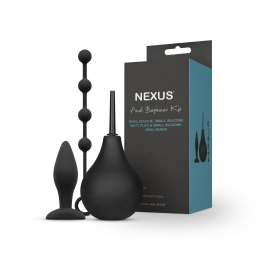 Набір новачка для анальної стимуляції Nexus ANAL BEGINNER KIT, спринцівка, анальне намисто і пробка - - фото №2