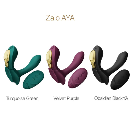 Смарт-вібратор у трусики Zalo - AYA Velvet Purple, насадка та пульт ДК №8