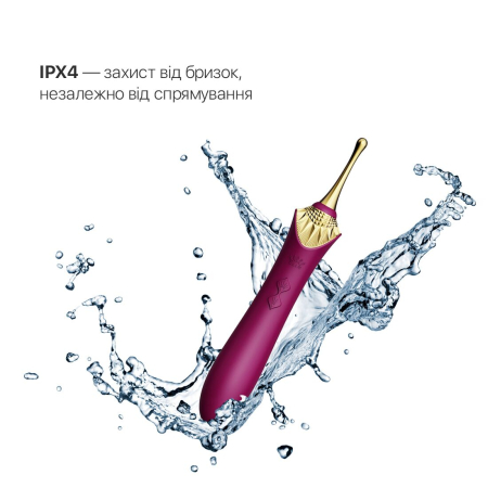 Вагінально-кліторальний вібратор Zalo — Bess Velvet Purple, мультифункціональний із насадками - фото №5