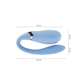 Смартвібратор для пар Zalo — Fanfan Royal Blue - №3