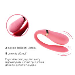 Смартвібратор для пар Zalo — Fanfan Rouge Pink - №5