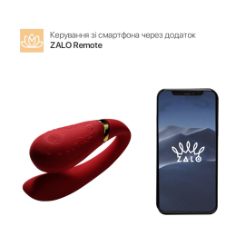 Смартвібратор для пар Zalo — Fanfan Bright Red - №2