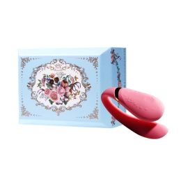 Смартвібратор для пар Zalo Fanfan set Rouge Pink, пульт ДК - №10