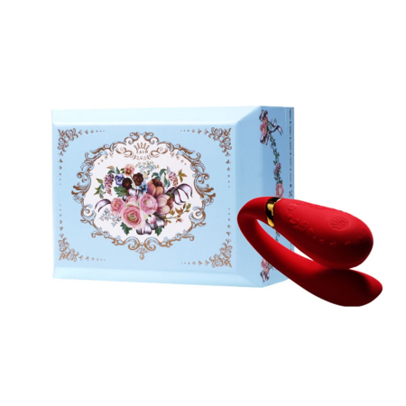 Смартвібратор для пар Zalo Fanfan set Bright Red, пульт ДК - фото №10