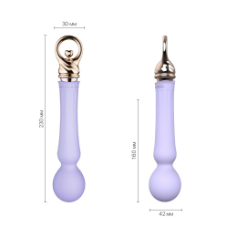 Вібромасажер із підігрівом Zalo Sweet Magic - Confidence Wand Fantasy Violet - - фото №2