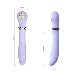 Пульсатор із підігрівом Zalo Sweet Magic - Desire Fantasy Violet, турбо режим - - фото №2