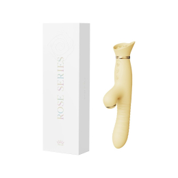 Пульсатор-вібратор із вакуумною стимуляцією клітора Zalo - ROSE Thruster Lemon Yellow - - фото №9