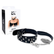 Нашийник з повідцем із натуральної шкіри із заклепками Art of Sex - Jenna Collar with Leash, чорний Нашийник з повідцем із натуральної шкіри із заклепками Art of Sex - Jenna Collar with Leash, чорний №3