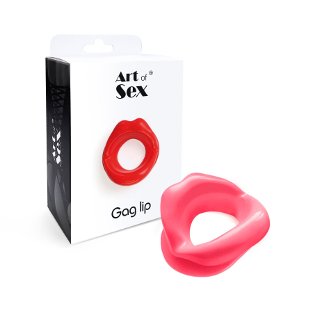 Кляп-розширювач у формі губ Art of Sex – Gag lip, рожевий - фото №3