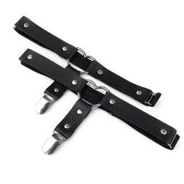 Гартери для панчіх з натуральної шкіри Art of Sex Paula (2 шт.) - - фото №3