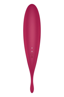 Смарт-вібратор для клітора з вакуумною стимуляцією Satisfyer Twirling Pro+ dark red - - фото №5
