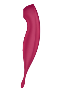 Смарт-вібратор для клітора з вакуумною стимуляцією Satisfyer Twirling Pro+ dark red - - фото №4