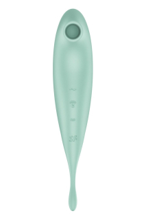 Смарт-вібратор для клітора з вакуумною стимуляцією Satisfyer Twirling Pro+ Mint - - фото №3