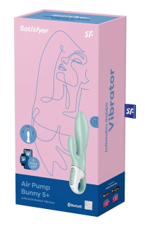 Смарт вібратор-кролик Satisfyer Air Pump Bunny 5+, надувається - №7
