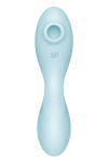 Вакуумний смарт-стимулятор із вібрацією Satisfyer Curvy Trinity 5 (Blue), керування зі смартфона - фото №2