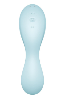 Вакуумний смарт-стимулятор із вібрацією Satisfyer Curvy Trinity 5 (Blue), керування зі смартфона - - фото №6