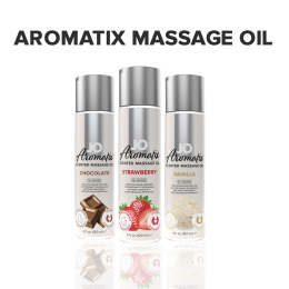Натуральна масажна олія JO Aromatix Massage Oil Strawberry 120 мл - - фото №5