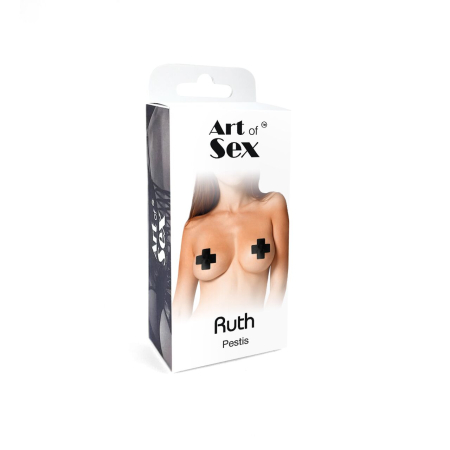 Сексуальні наклейки на груди Art of Sex – Ruth. Чорний - фото №4