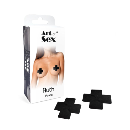 Сексуальні наклейки на груди Art of Sex – Ruth. Чорний - фото №3