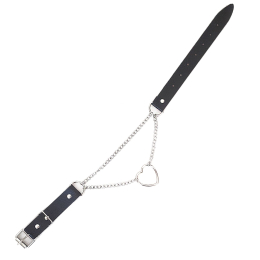 Чокер на шию Серце Art of Sex - Paris, з натуральної шкіри, колір Чорний - - фото №4