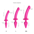 Анальна пробка з дилдо 2в1 Strap-On-Me SWITCH PLUG-IN DILDO Fuchsia L, діаметр 4,5/3,4 см - фото №4