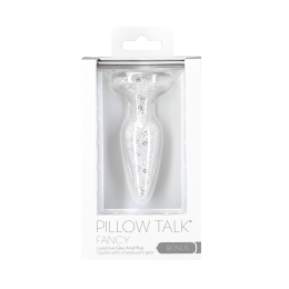 Скляна анальна пробка Pillow Talk Fancy Luxurious Glass Anal Plug, ?3,1см, віброкуля в подарунок - - фото №5